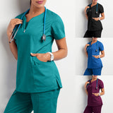 Workwear Female Health Worker Uniform Scrub Top Shirt Nurse Nursing Work Uniform