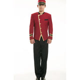 Hotels Receptionist Uniforms Doorman Suit Etiquette Welcome Men Spring Include Hat