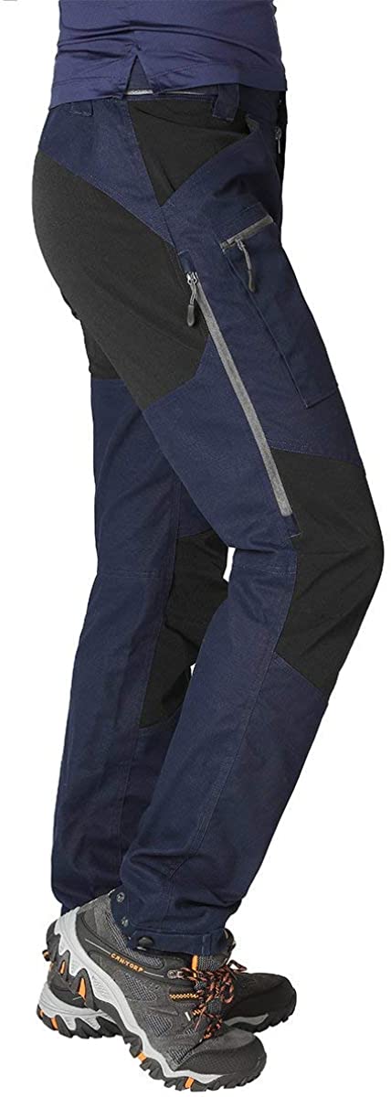 Mens Pro Hiking Stretch Pants Cargo Trouser Water-Resistant Tactical Outdoor Working Pants