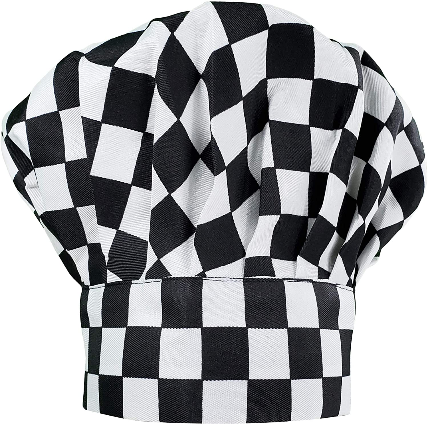 6 Pack Chef Hat Set Elastic Baker Kitchen Catering Cooking Chefs Hats