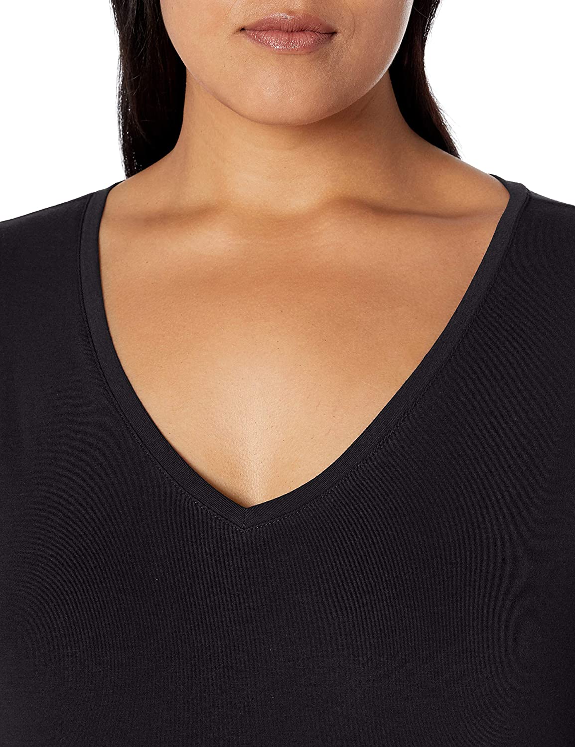 Women's Plus Size Short-Sleeve V-Neck T-Shirt