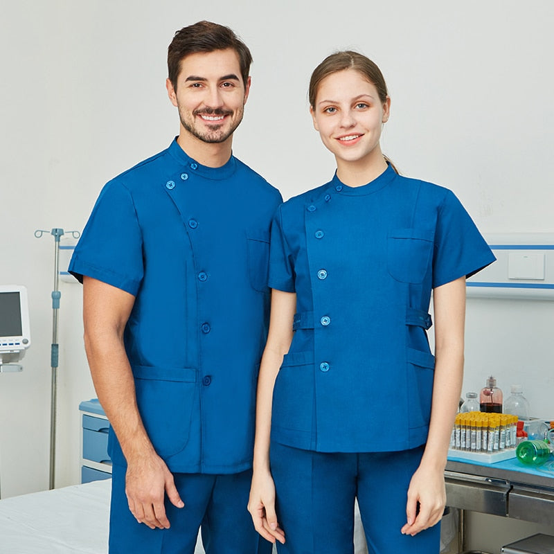 Nursing Uniforms Men Set Top and Pant Thin Fabric Petite Tall OR Workwear
