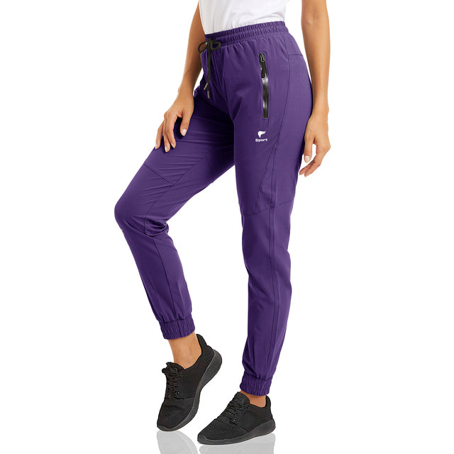 Quick Dry Long Pants Cargo Pants Lady Multi-Zipper Pockets Joggers Sweatpants Hiking Fishing Gym Trousers Work