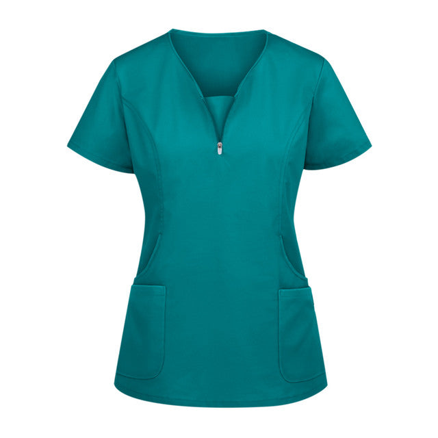 Workwear Female Health Worker Uniform Scrub Top Shirt Nurse Nursing Work Uniform
