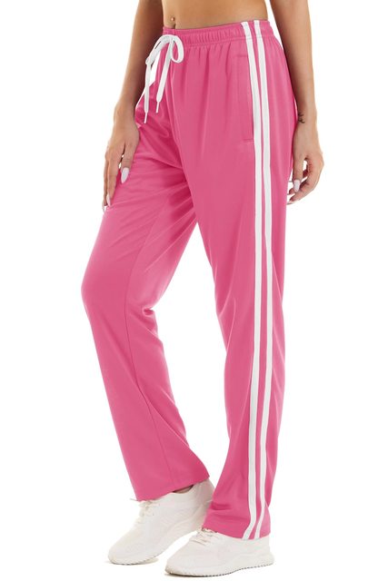 Loose Fit Lightweight Stripes Sweatpants Women's Quick-Dry Trousers Casual Jogger